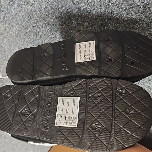 Black Suede Slippers - Picture 3 of 4